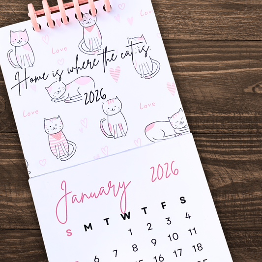 CATS TEAR-OFF CALENDAR 2026