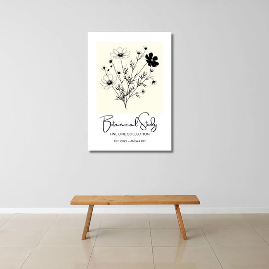Botanical Study Collection floral poster featuring detailed botanical illustrations by ANEA