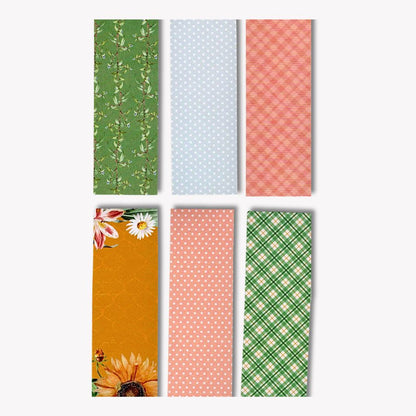 Wild Flower Vintage Bookmarks Set 3 featuring rustic floral designs, perfect for book lovers and gifts — ANEA stationery.