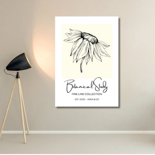Botanical Study Collection floral poster featuring detailed botanical illustrations by ANEA