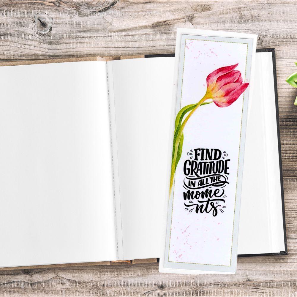Garden flowers bookmarks set, colorful floral designs perfect for marking pages — ANEA stationery collection.