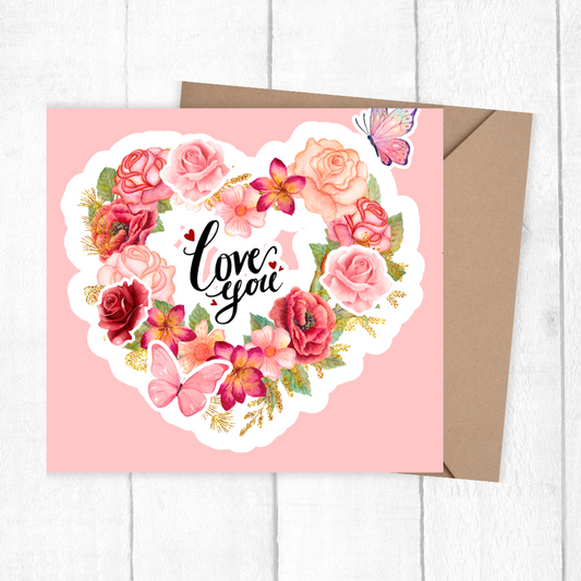 3D LOVE YOU VALENTINE'S CARD