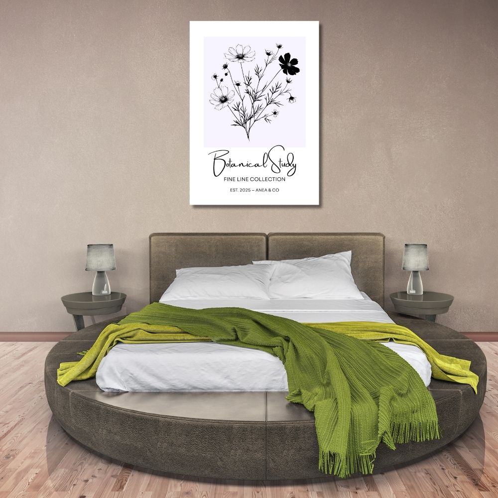 Botanical Study Collection floral poster featuring detailed botanical illustrations by ANEA