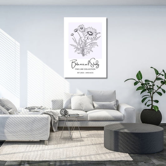 Botanical Study Collection floral poster featuring detailed botanical illustrations by ANEA