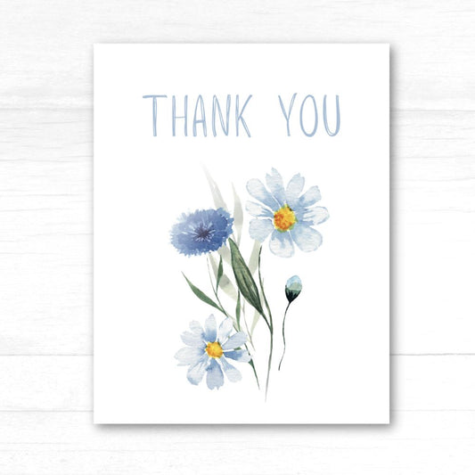 Wild Flowers II Thank You Card
