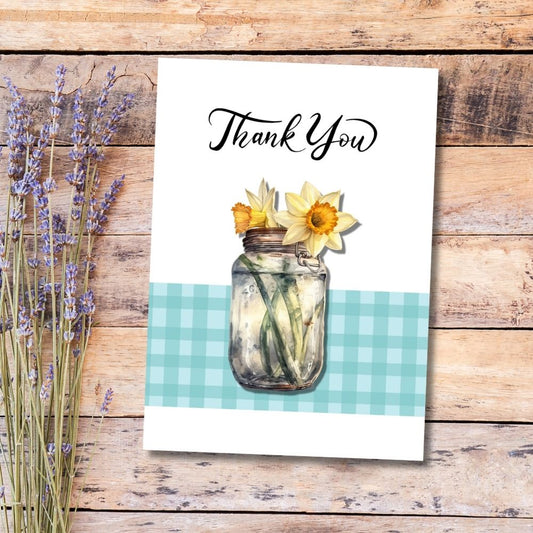 Tulips in the Jar Thank You Card