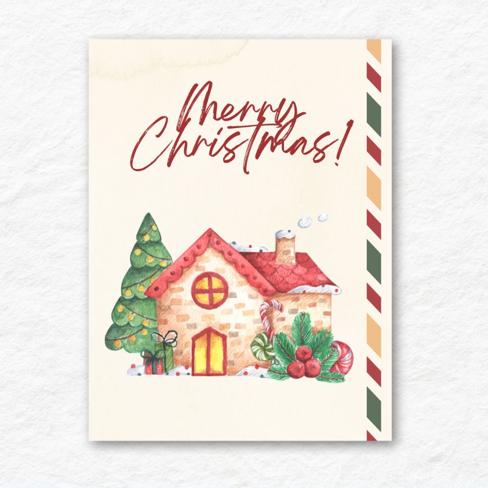 Red House Christmas Card