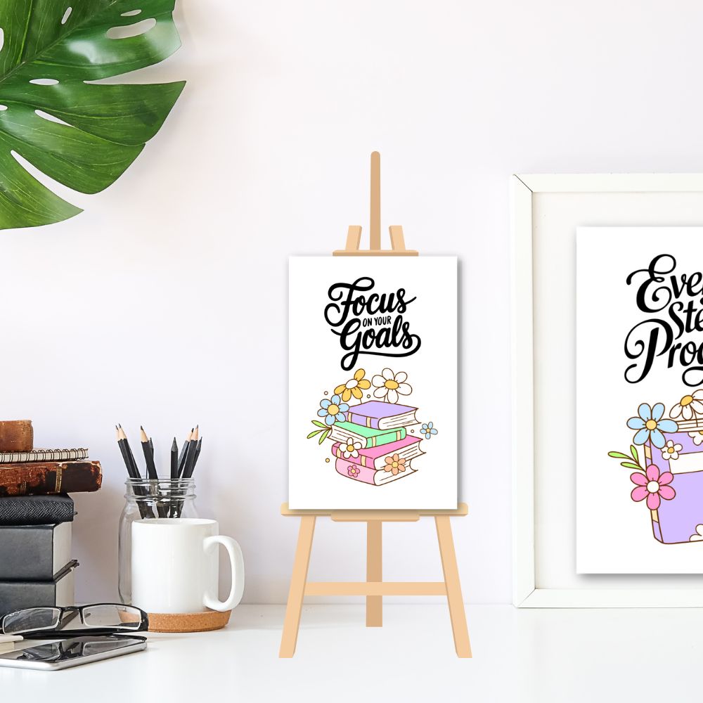 Bookish Motivational Quotes Desk Cards featuring inspiring messages by ANEA.