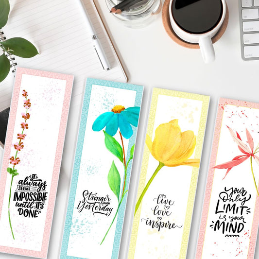 FLOWER QUOTES PRINTABLE BOOKMARKS
