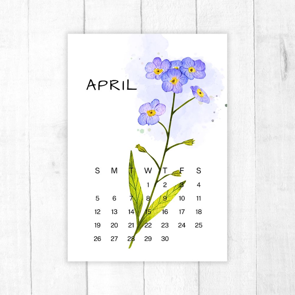 Beautiful Floral Design Wall Calendar 2026