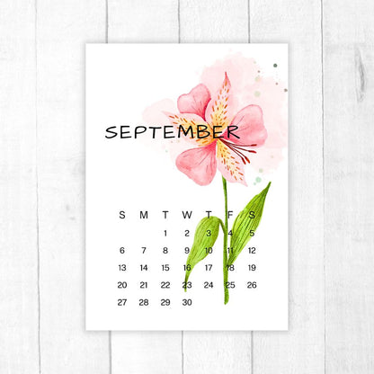 Beautiful Floral Design Wall Calendar 2026