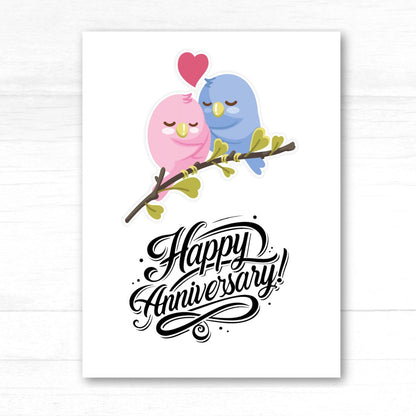 Love Birds Anniversary Card
