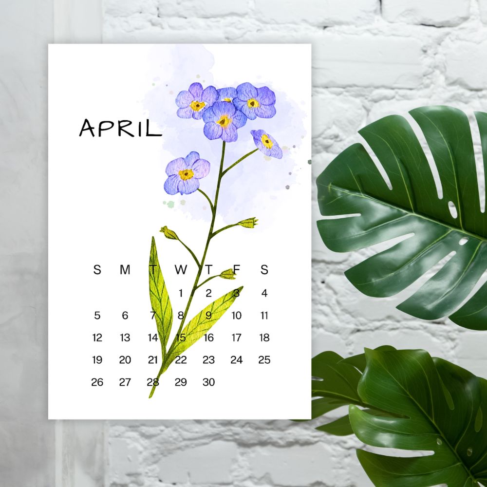 Beautiful Floral Design Wall Calendar 2026