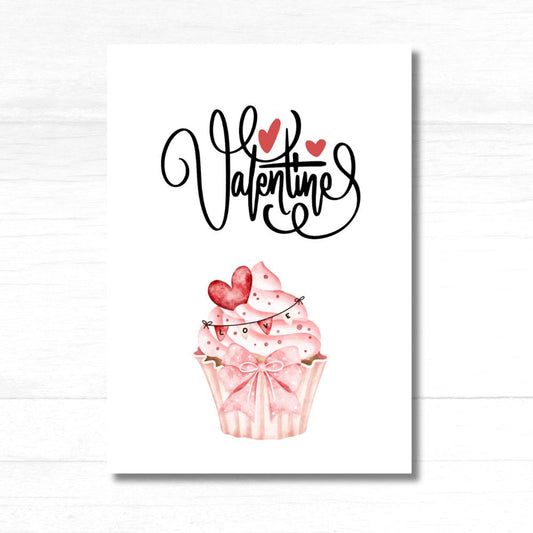 Cupcake Valentine's Card