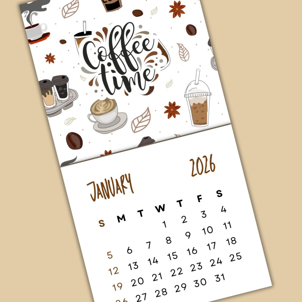 COFFEE TIME TEAR-OFF CALENDAR 2026