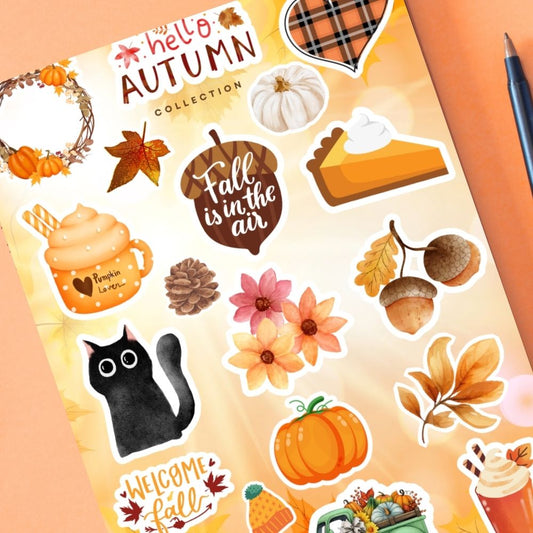 HELLO AUTUMN STICKER SHEET