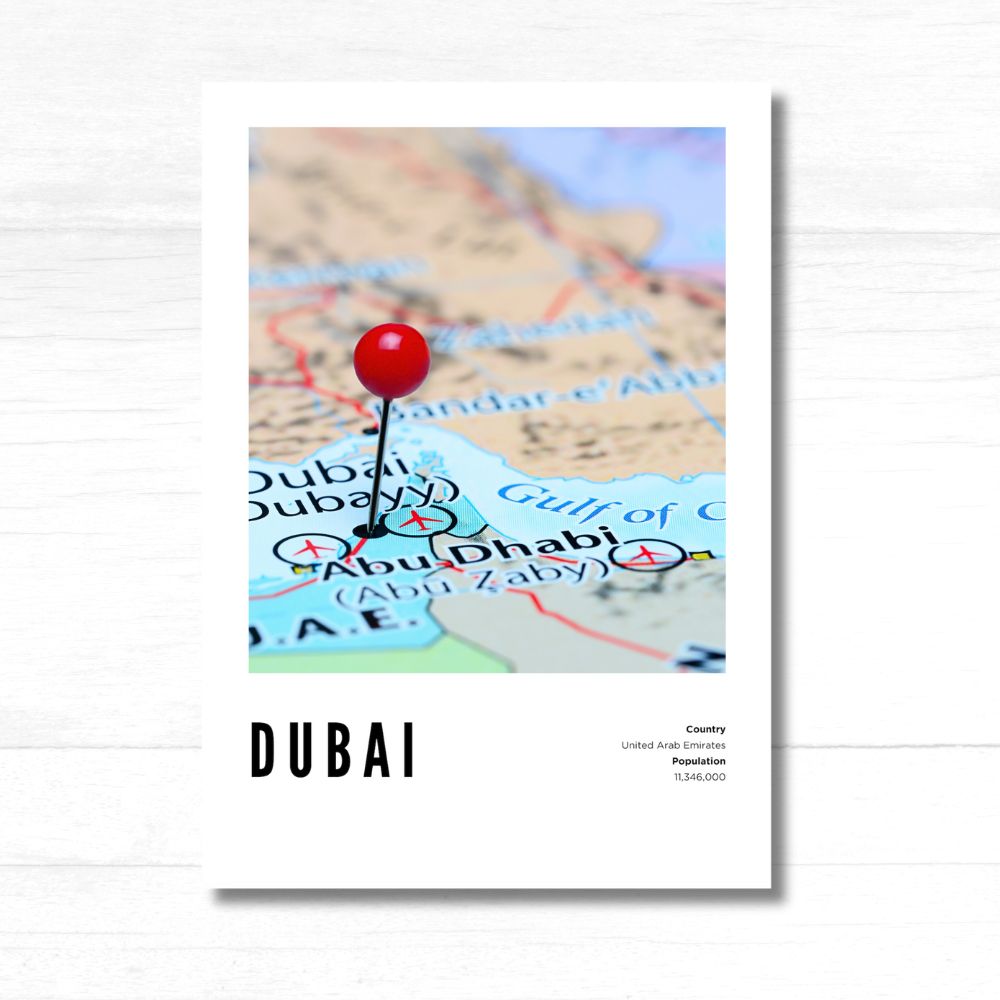 Dubai Map Poster