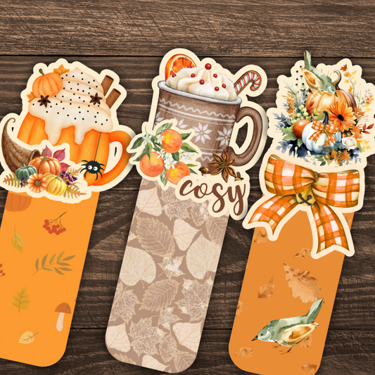 AUTUMN SPARKLING BOOKMARKS