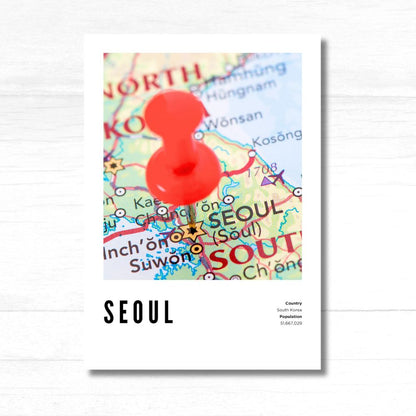 Seoul Map Poster