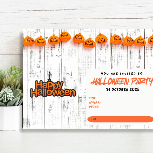 PUMPKIN HALLOWEEN PARTY INVITATION