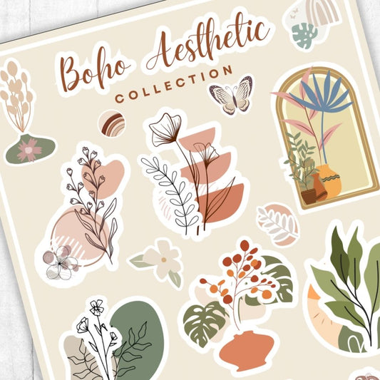 BOHO AESTHETICS STICKER SHEET
