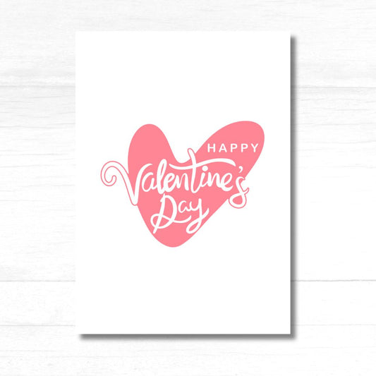Happy Valentine Card with festive red and pink hearts design for expressing love — ANEA greeting card