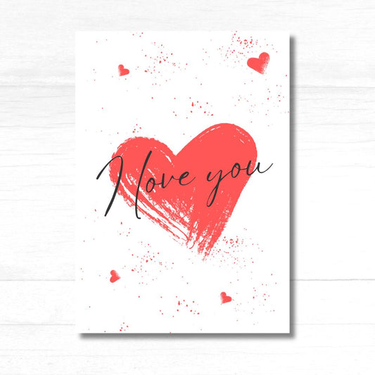 Happy Hearts Valentine Card featuring cheerful heart designs for spreading love — ANEA greeting card