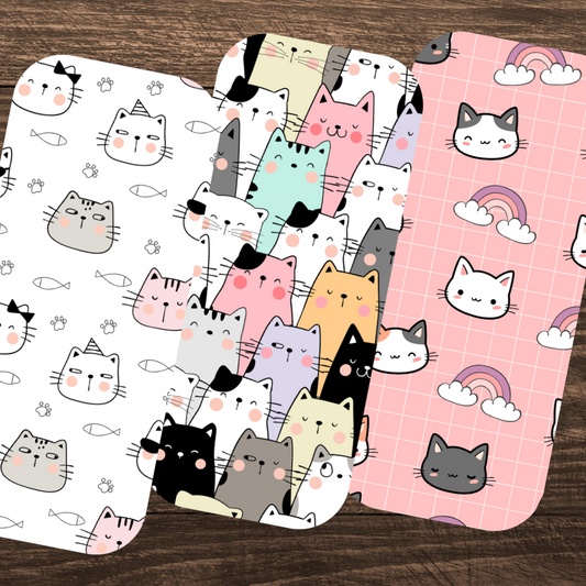 Kawaii Cats Oval Bookmarks