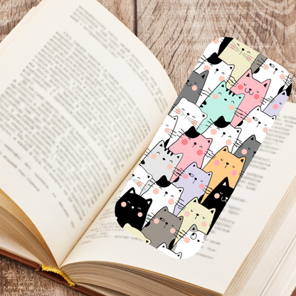Kawaii Cats Oval Bookmarks
