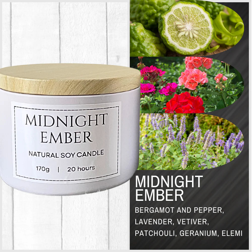 MIDNIGHT EMBER SOY CANDLE