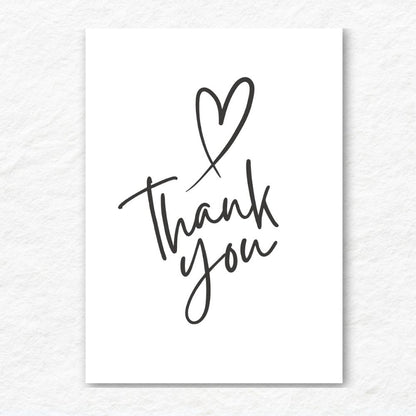 Minimalist II Thank You Card featuring clean, simple design by ANEA. Minimalist II Thank You Card