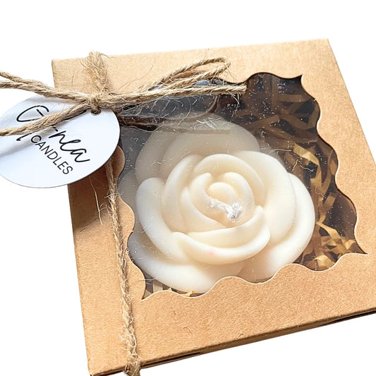 WHITE ROSE FRAGRANCED CANDLE