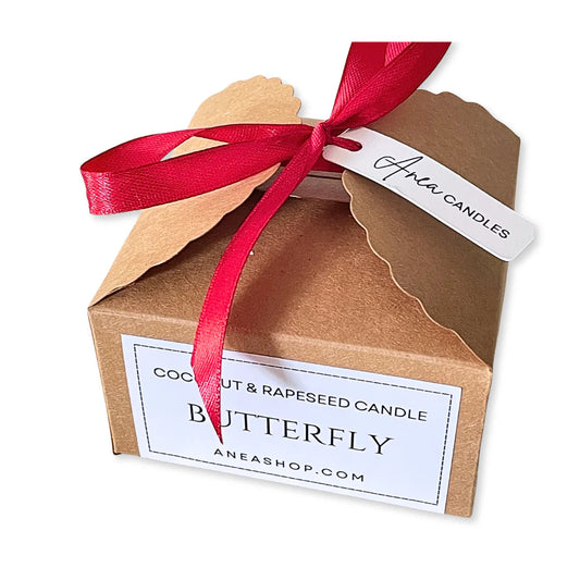 BUTTERFLIES PILLAR CANDLE