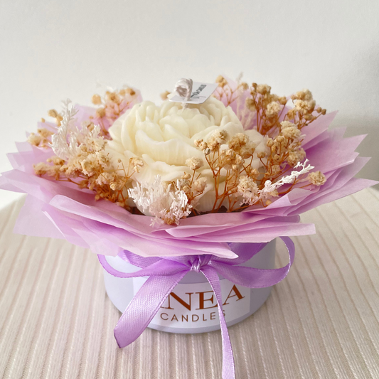 LILAC CANDLE FLOWER MINI BOUQUET