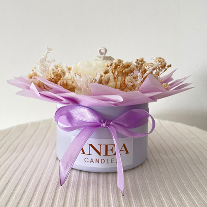 LILAC CANDLE FLOWER MINI BOUQUET