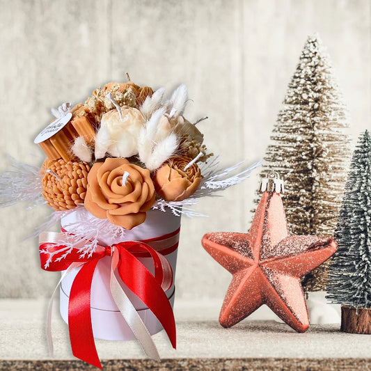 CHOCOLATE CHRISTMAS CANDLE BOUQUET