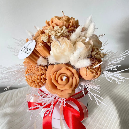 CHOCOLATE CHRISTMAS CANDLE BOUQUET