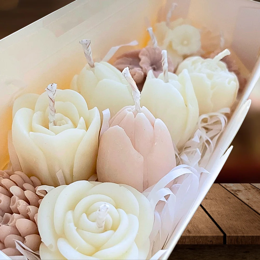 CREAM MINI CANDLE GIFT BOX