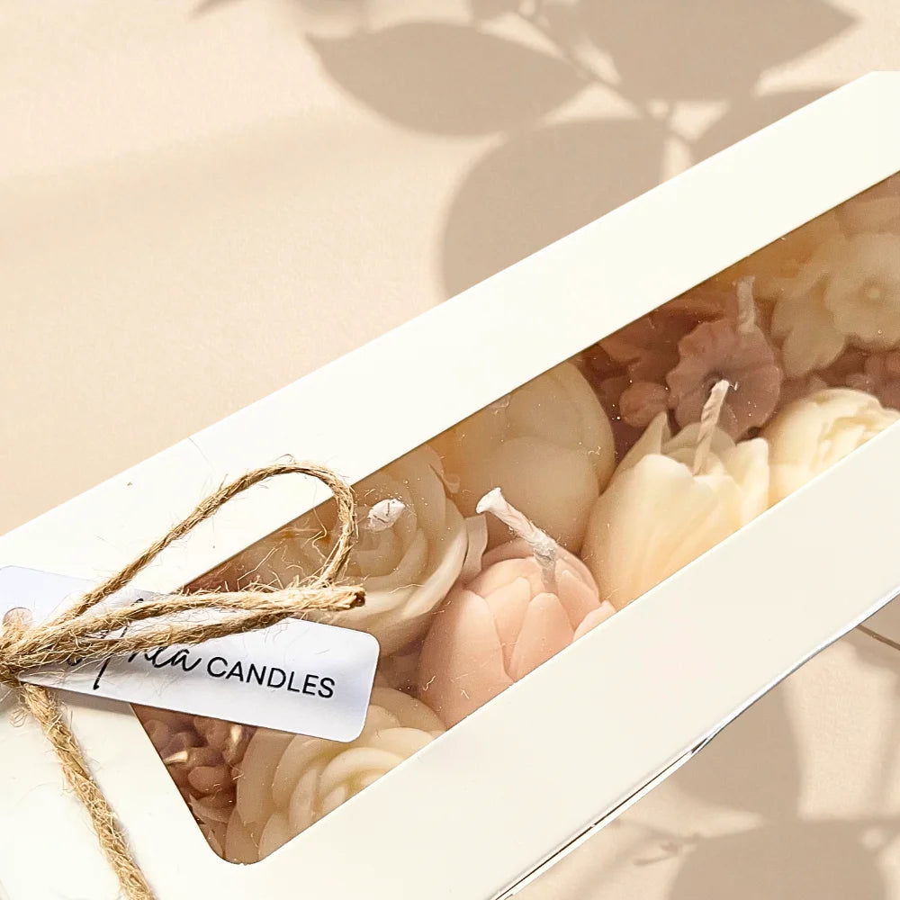 CREAM MINI CANDLE GIFT BOX