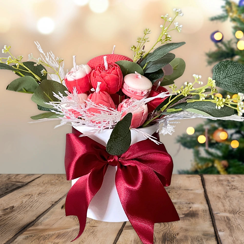 FOREST CHRISTMAS CANDLE BOUQUET