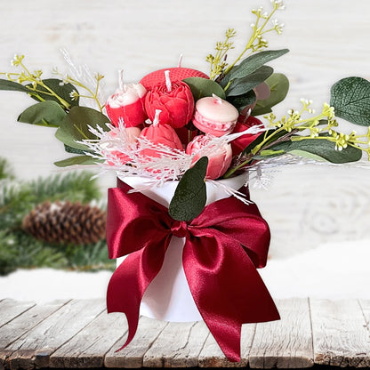 FOREST CHRISTMAS CANDLE BOUQUET