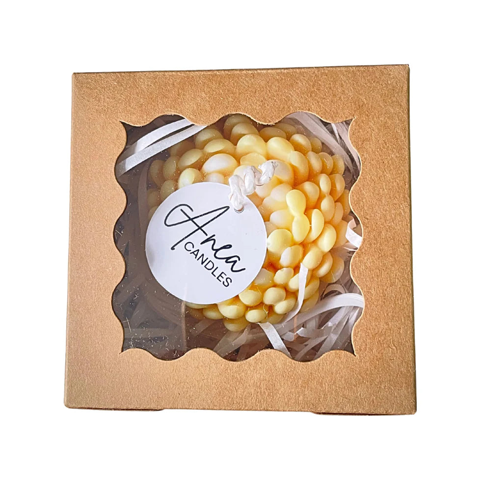 SANDALWOOD YELLOW FLOWER CANDLE