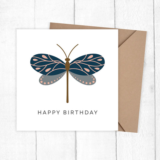 BUTTERFLY HAPPY BIRTHDAY CARD