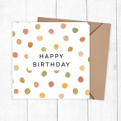 PASTEL DOTTED BIRTHDAY CARD 