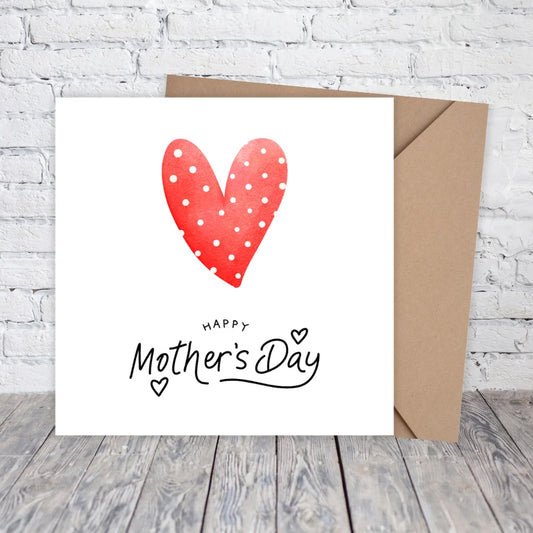 RED HEART MOTHER'S DAY CARD
