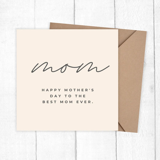 MOTHER'S DAY CARD
