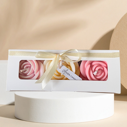 LARGE ROSES CANDLE GIFT BOX