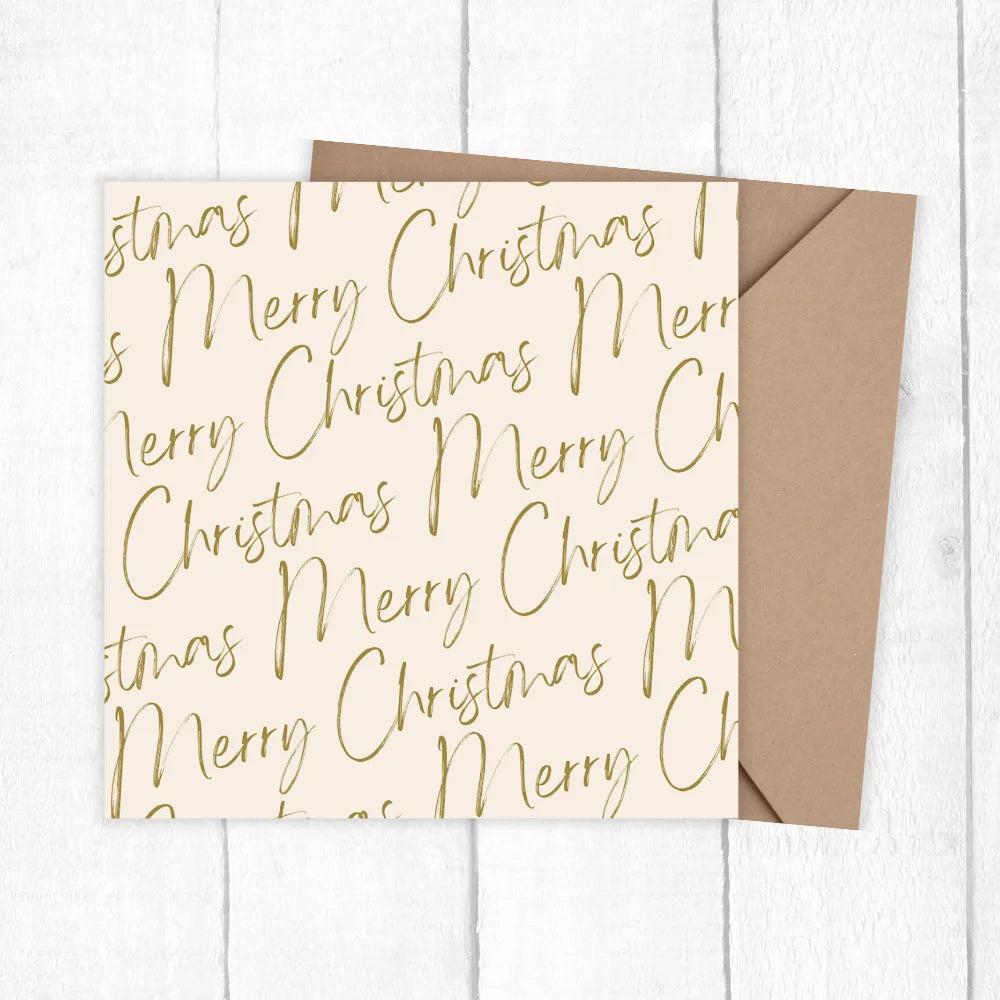 TYPOGRAPHIC CHRISTMAS CARD