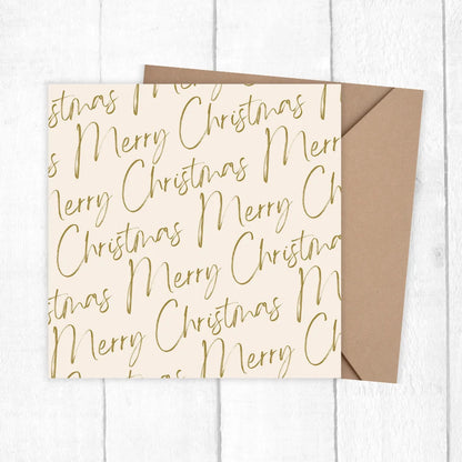 TYPOGRAPHIC CHRISTMAS CARD