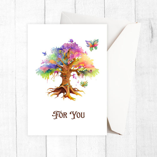 SUMMER TREE FOR YOU GREETING CARD